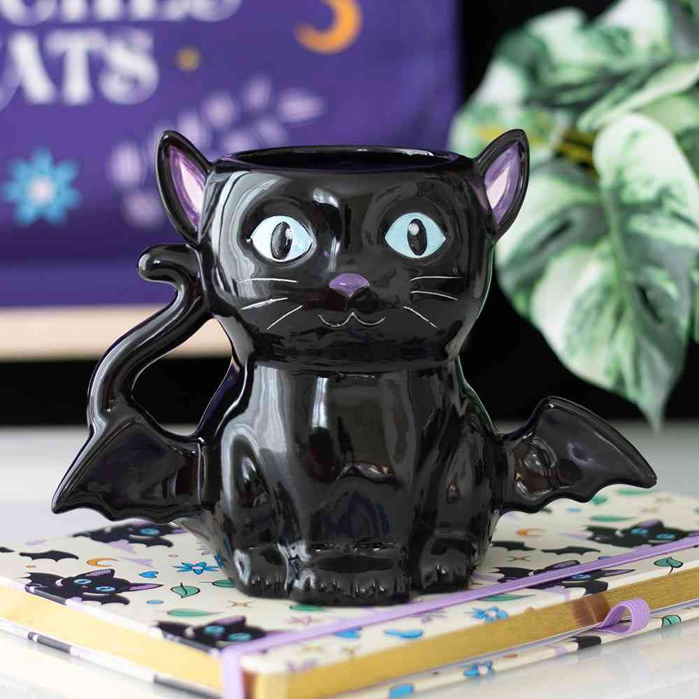 Something Different - Cute and Creepy Bat Cat Mok/beker - Multicolours